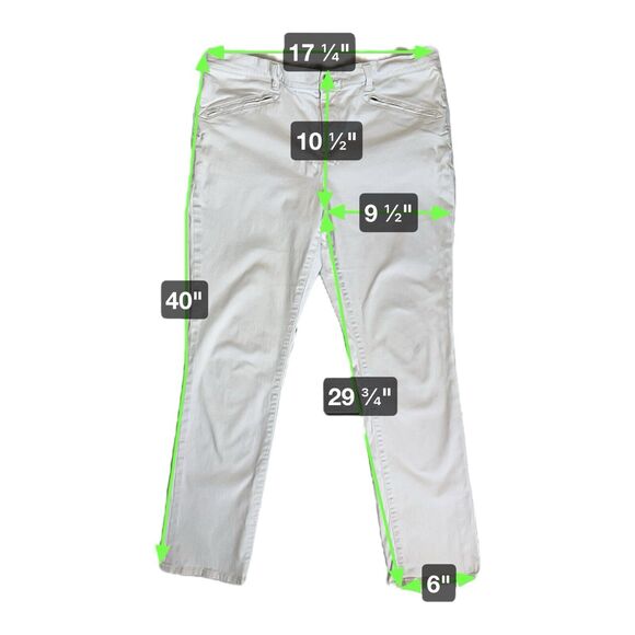 Ralph Lauren Beige Straight Leg Pants Womens 14 Minimalist Office Preppy Chino - Picture 6 of 13